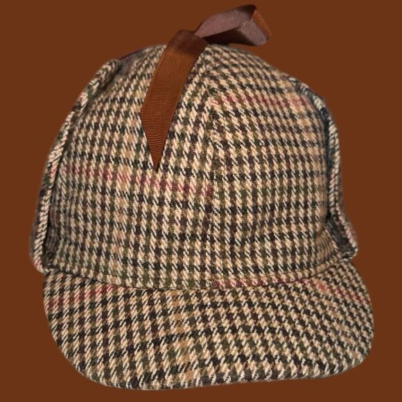 Classic Deerstalker Hat Ear Flaps Sherlock Holmes Detective Cosplay Small - Picture 1 of 7
